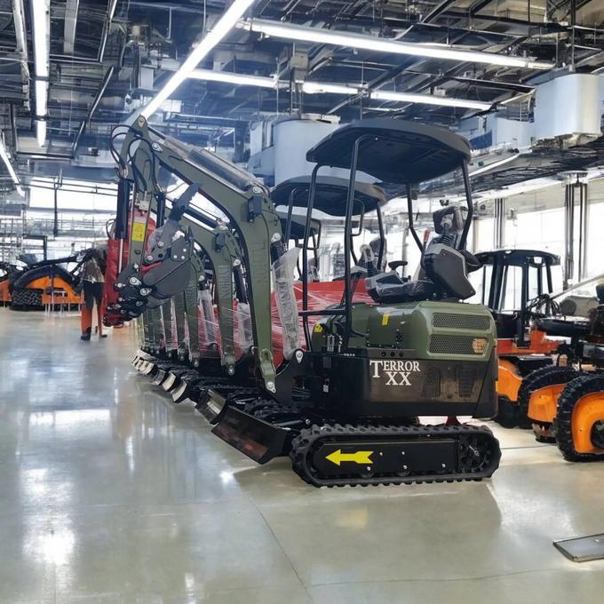 2025 4,000 lb Green TYPHON TERROR XX Mini Excavator Rubber Track with Kubota D902 Diesel Engine USA